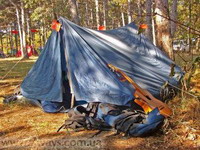 как поставить палатку?