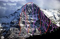 технически сложные восхождения в альпах