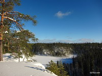 рассказ с картинками о походе на снегоступах по парку оуланка. март 2011 года